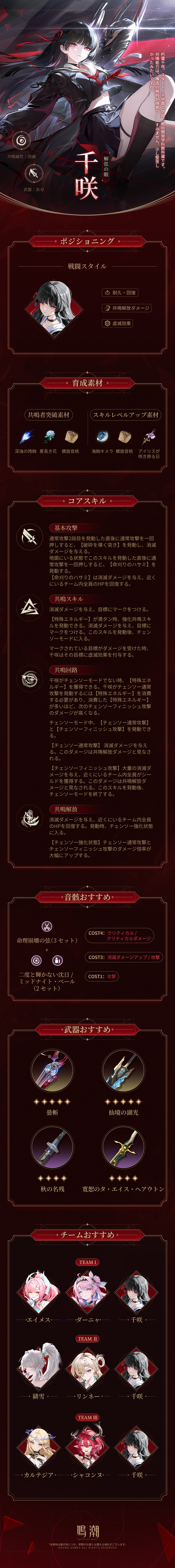 アーカイブ｜解弦の眼——千咲 -『鳴潮』公式サイト - Wuthering Waves